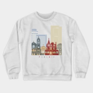 Phoenix skyline poster Crewneck Sweatshirt